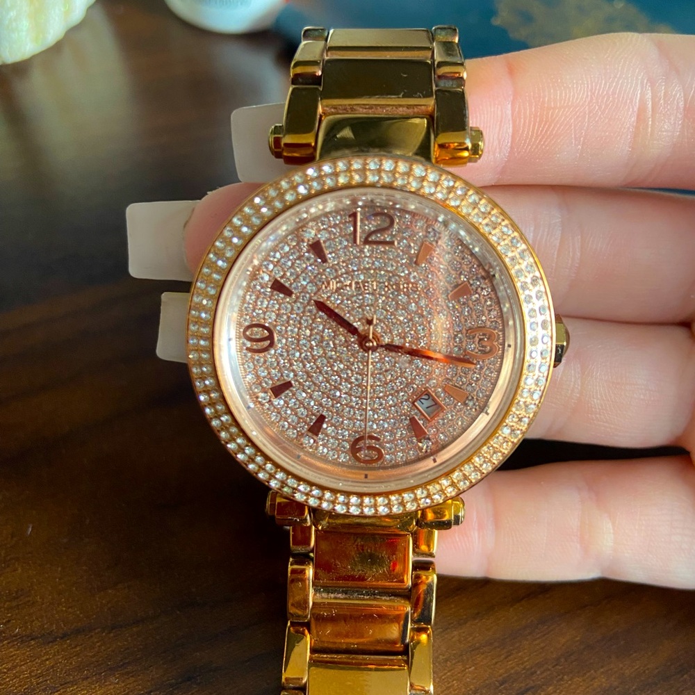 Rose gold, Michael Kors watch